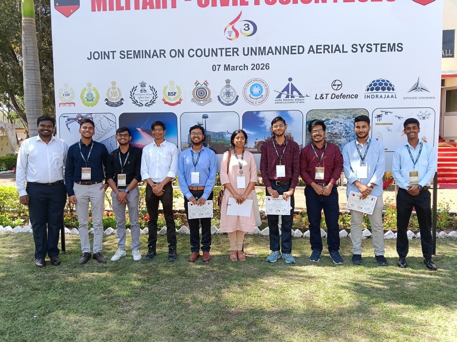 Moonlab at Joint Seminar on Counter Unmanned Aircraft Systems (CUAS) organised by 3 EME , Indian Army